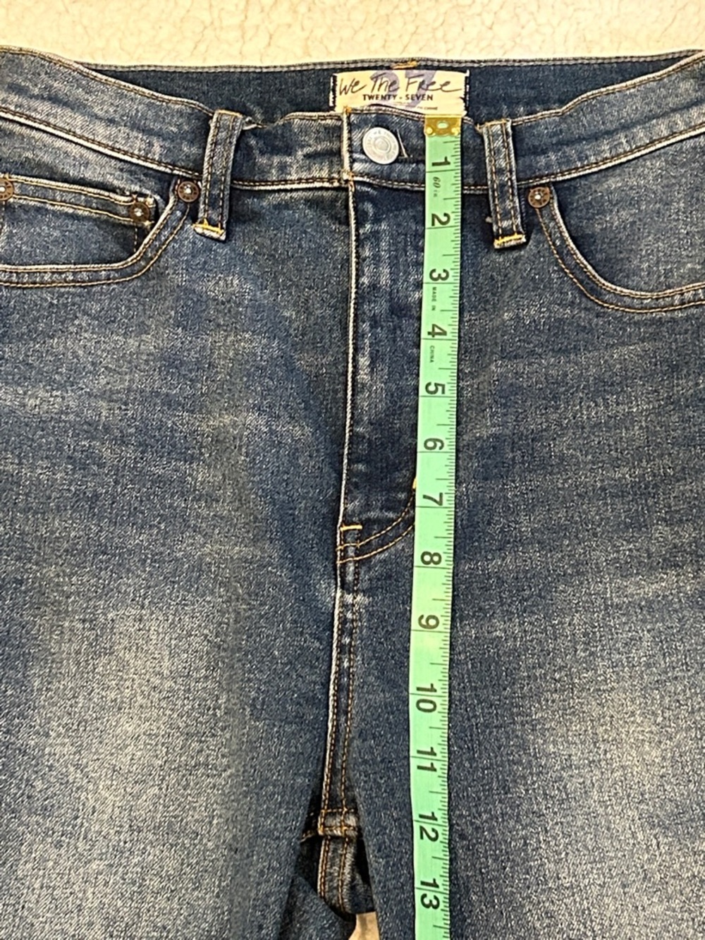 We The Free CRVY Robyn High-Rise Flare Jeans size 27 Boho Festival - Picture 11 of 13